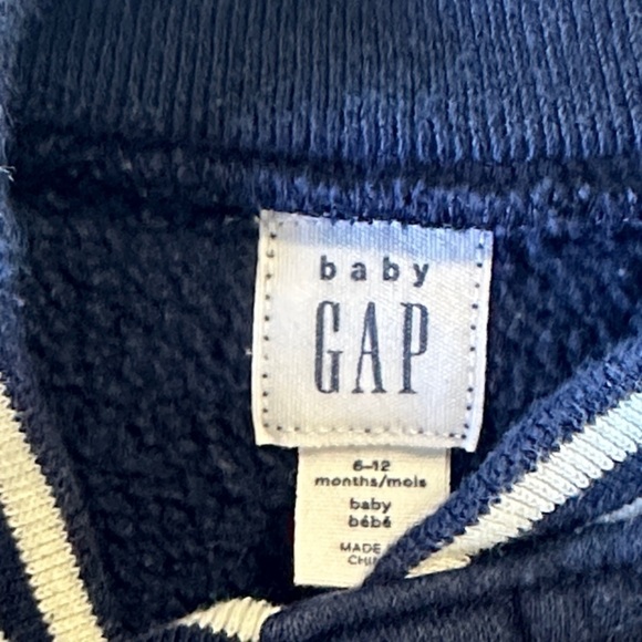 GAP - Baby Navy Outfit with White Trim - One piece Romper/Jumpsuit - Picture 2 of 3